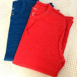 Sonoma Vibrant Knit Tops in Red and Blue
